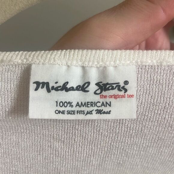 ✨Michael Stars Long Sleeve Ruched Neckline The Original Sz OZ Tee✨ - Picture 3 of 6